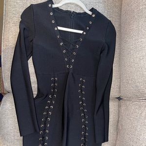 Black bandage dress